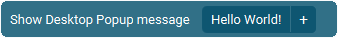 The Action 'Desktop Message Popup - Ok' as visible in Touch Portal.