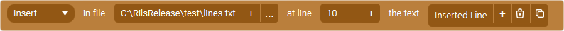 The Action 'Insert / Replace Line In File' as visible in Touch Portal.
