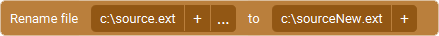 The Action 'Rename File' as visible in Touch Portal.