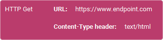 The Action 'Http Get' as visible in Touch Portal.