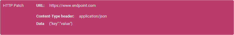 The Action 'Http Patch' as visible in Touch Portal.