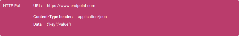The Action 'Http Put' as visible in Touch Portal.