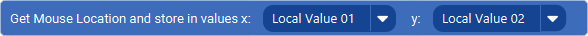 The Action 'Get Mouse Location' as visible in Touch Portal.