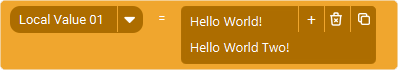 The Action 'Set Value To / Change Value To (multiline)' as visible in Touch Portal.