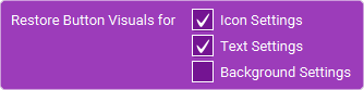 The Action 'Restore Buttons Original Visuals' as visible in Touch Portal.