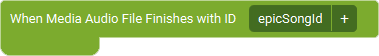 The Event 'When Media Finishes Playing' as visible in Touch Portal.