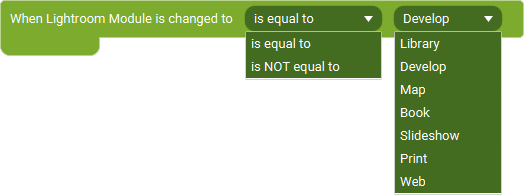 The Event 'When Current Image Changes' as visible in Touch Portal.