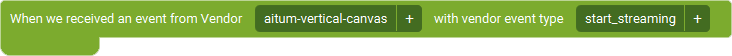 The Event 'When Vendor Event Received' as visible in Touch Portal.