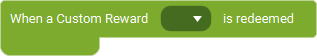The Event 'When A Custom Reward Is Redeemed' as visible in Touch Portal.