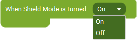 The Event 'When Shield Mode State Changes' as visible in Touch Portal.